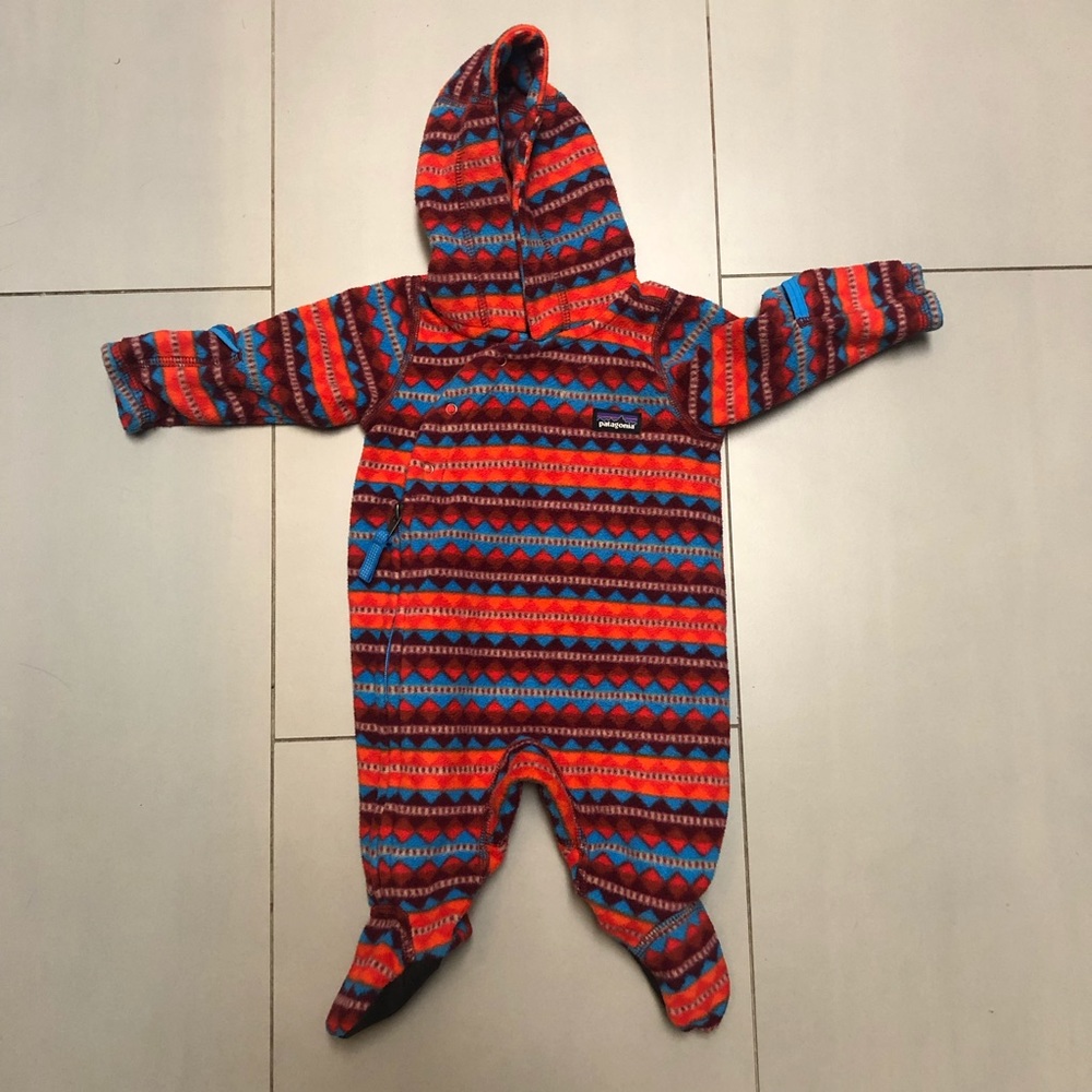 Patagonia newborn fleece one piece suit